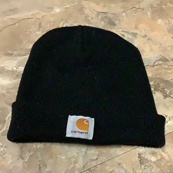 Carhartt Other - 🔴 Black Carhartt knit beanie hat